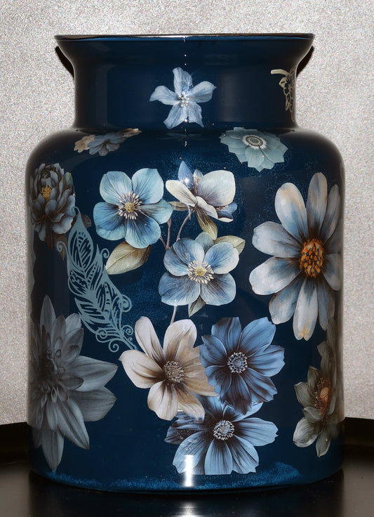 Vaas Bloemen Lichtblauw