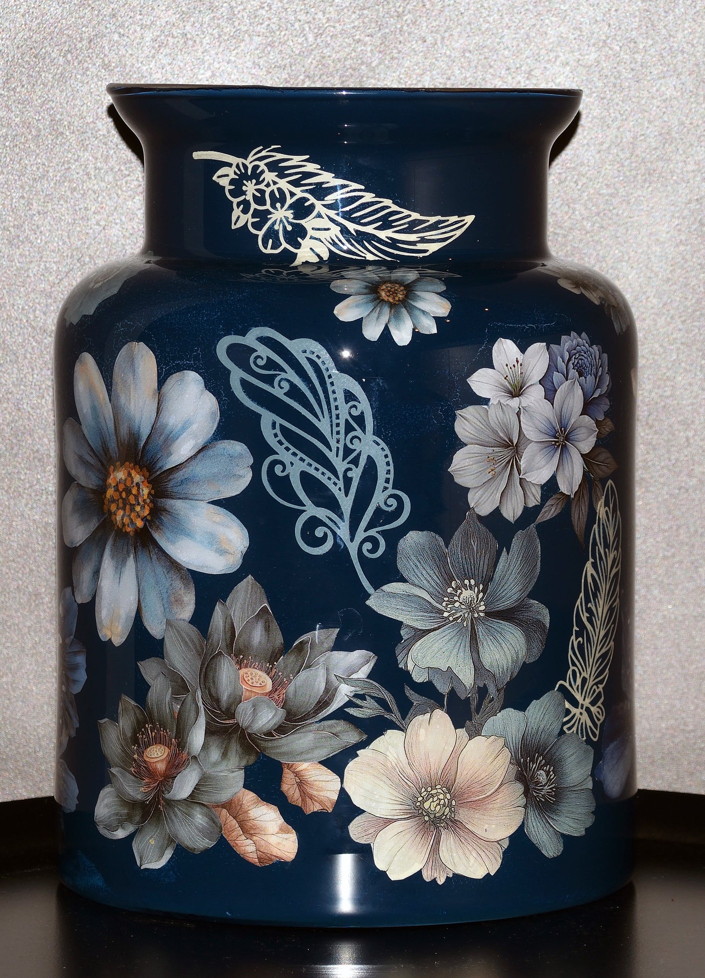 Vaas Bloemen Lichtblauw