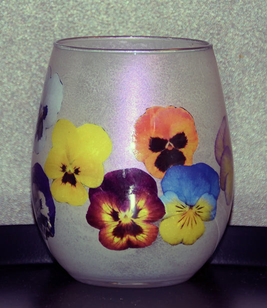 Theelichtje viooltjes 2