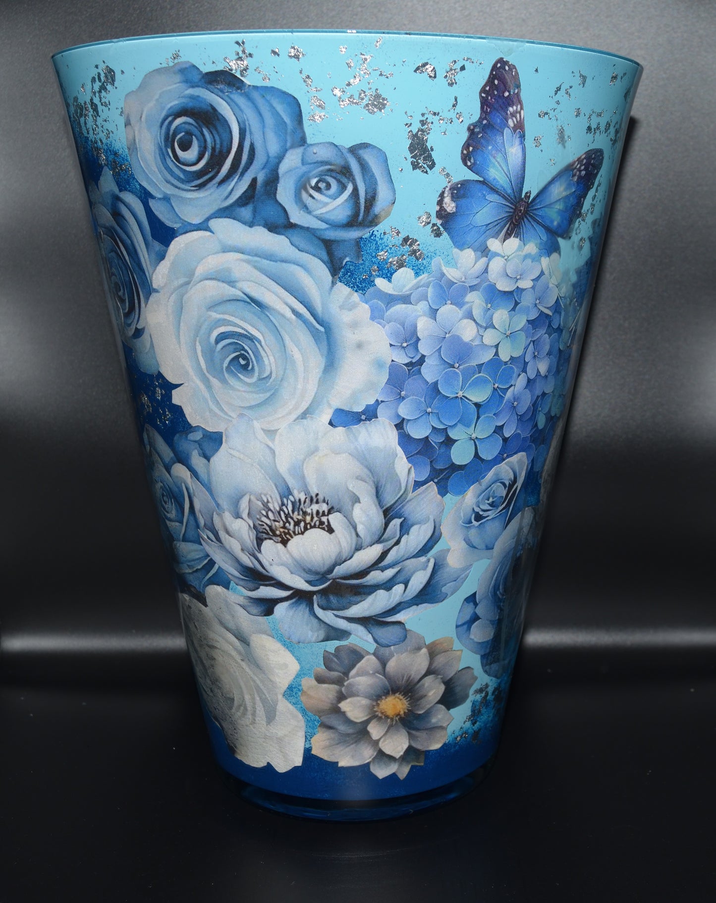 Vaas Vrouw in blauwtinten