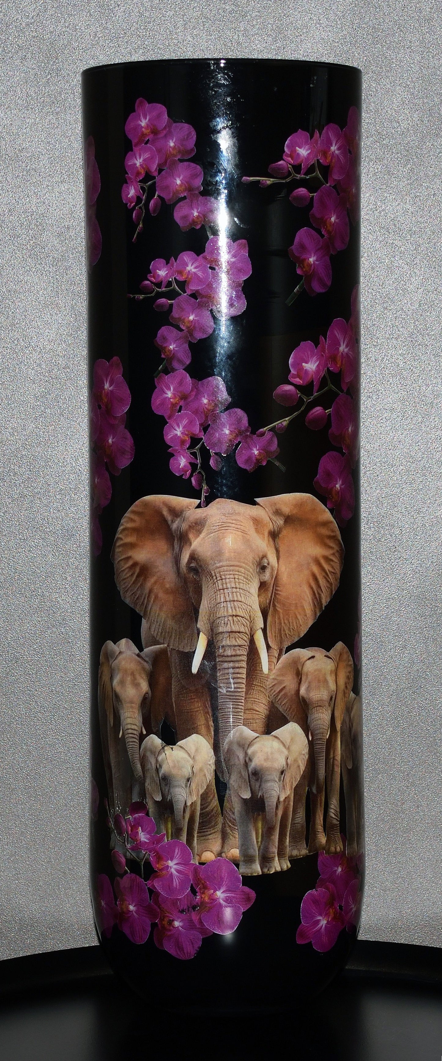 Vaas Olifanten en Orchideeën