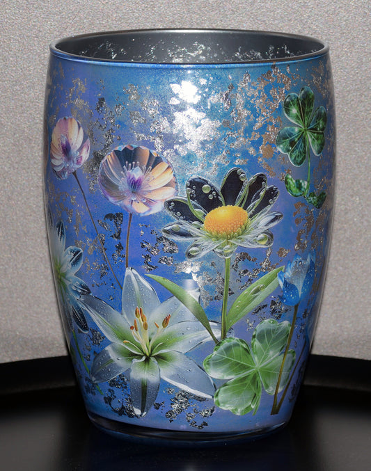 Vaas Bloemen van glas